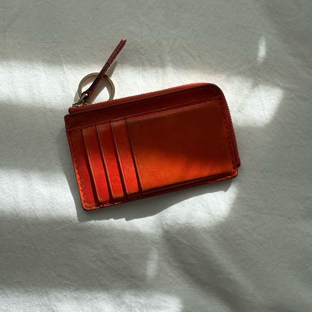 Coral Leather Wallet